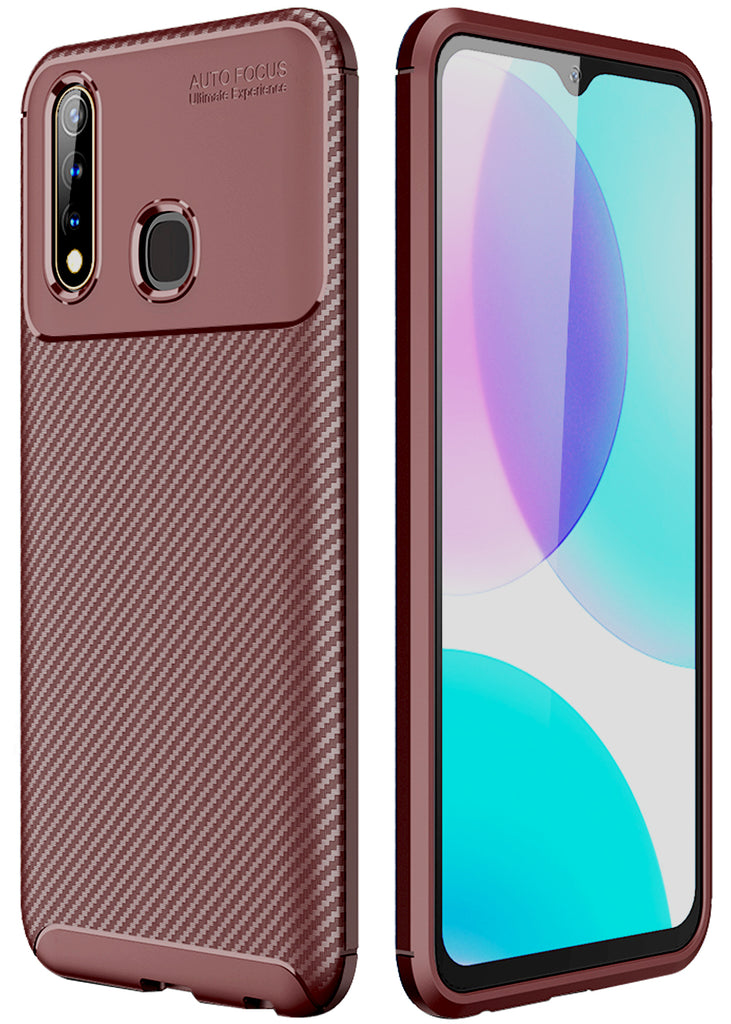 Vivo U20, Vivo Y19 (6.53 inch) Back Cover | Aramid Fiber Series, Brown