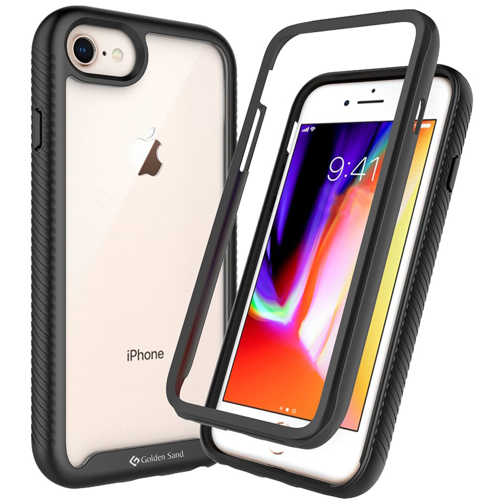 Apple, Back Cover, Drop Tested, TPU (Rubber), black, full body pro, ₹500 - ₹699, PolyCarbonate (Plastic), Ultra Protection, iphone 6, iphone 6s, iphone 7, iphone 8, iphone SE 2020, Transparent