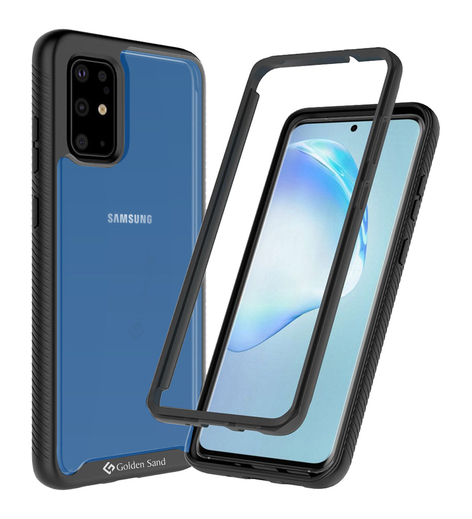 Back Cover, Drop Tested, TPU (Rubber), black, full body pro, ₹500 - ₹699, PolyCarbonate (Plastic), Ultra Protection, S20 plus, samsung, Transparent