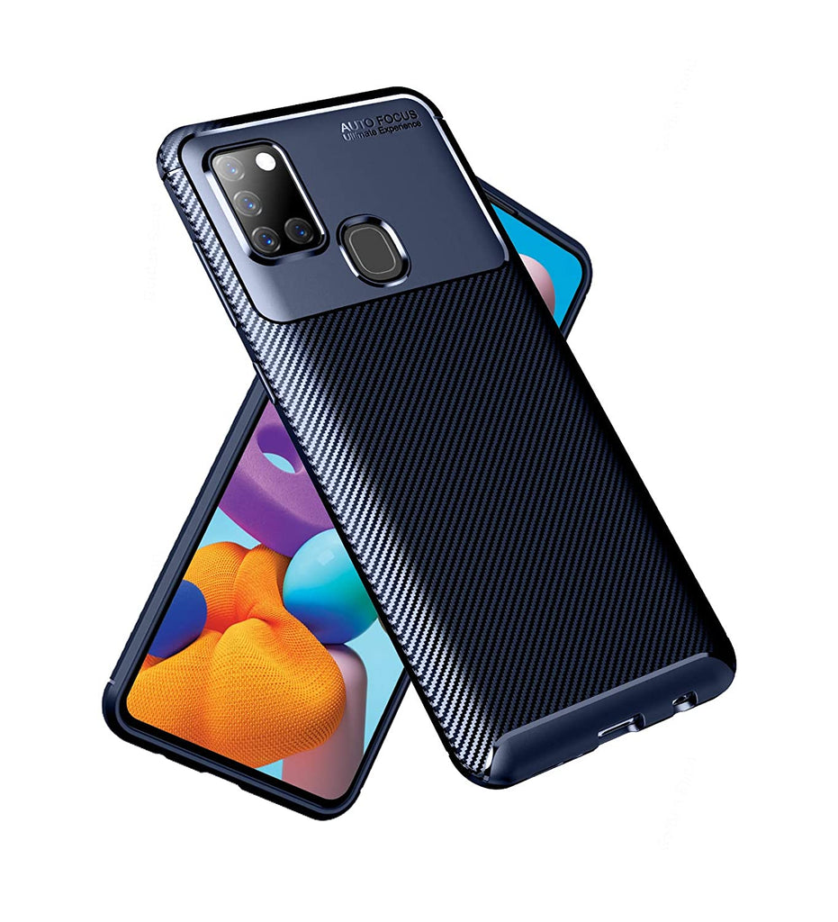 Samsung Galaxy A21s (6.5 inch) Back Cover | Aramid Fiber Series, Blue
