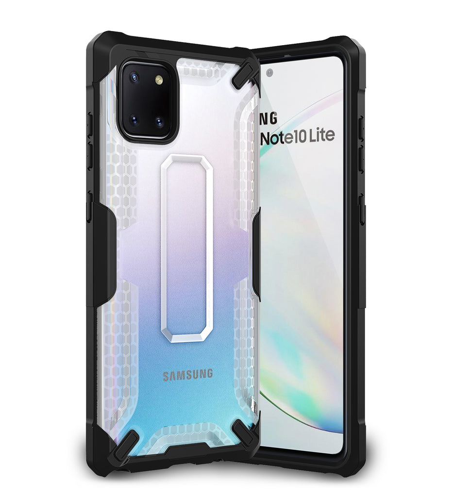 A81, Back Cover, Drop Tested, TPU (Rubber), Drop Defense Pro, ₹700 - ₹999, PolyCarbonate (Plastic), Ultra Protection, Note 10 Lite, , samsung, translucent, white