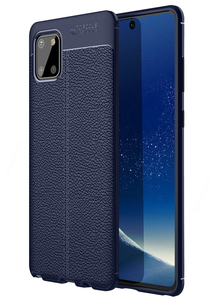 Samsung Galaxy Note 10 Lite (6.7 inch) Back Cover | Vegan Leather Series, Blue