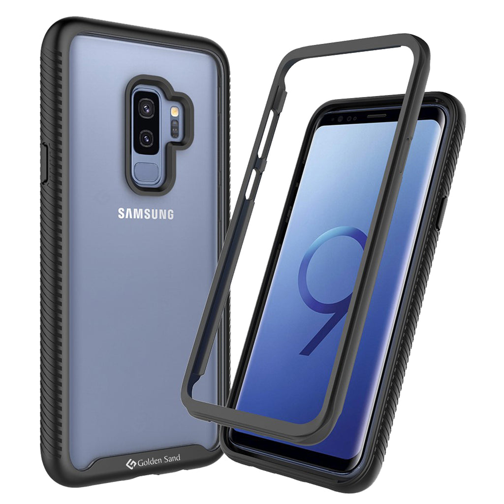 Back Cover, Drop Tested, TPU (Rubber), black, full body pro, ₹500 - ₹699, PolyCarbonate (Plastic), Ultra Protection, S9 plus, samsung, Transparent