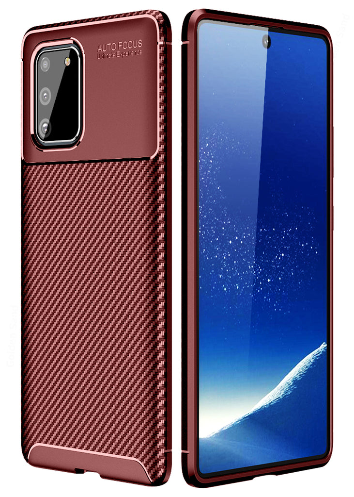 Samsung Galaxy S10 Lite (A91) (6.7 inch) Back Cover | Aramid Fiber Series, Brown