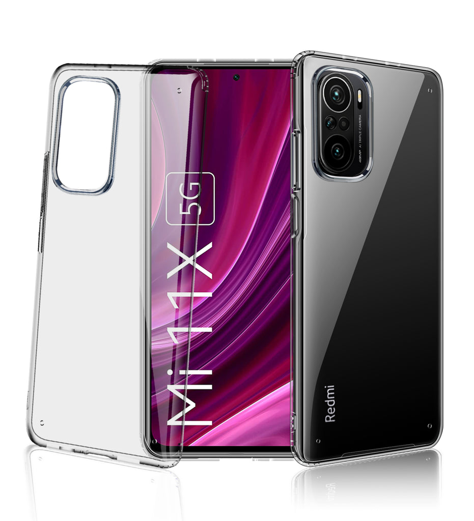 Xiaomi Mi 11X 5G, Xiaomi Mi 11X Pro 5G (6.67 inch) Back Cover | Ice Crystal Series [Anti Yellow], Black Clear