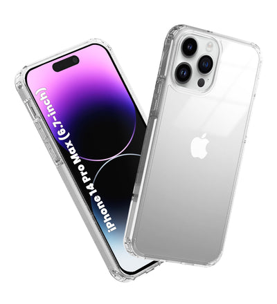 Apple iPhone 14 Pro Max (6.7 inch) Back Cover | Ice Crystal Series, Crystal Clear