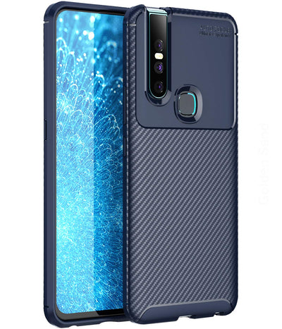 Vivo V15 4G (6.53 inch) Back Cover | Aramid Fiber Series, Blue