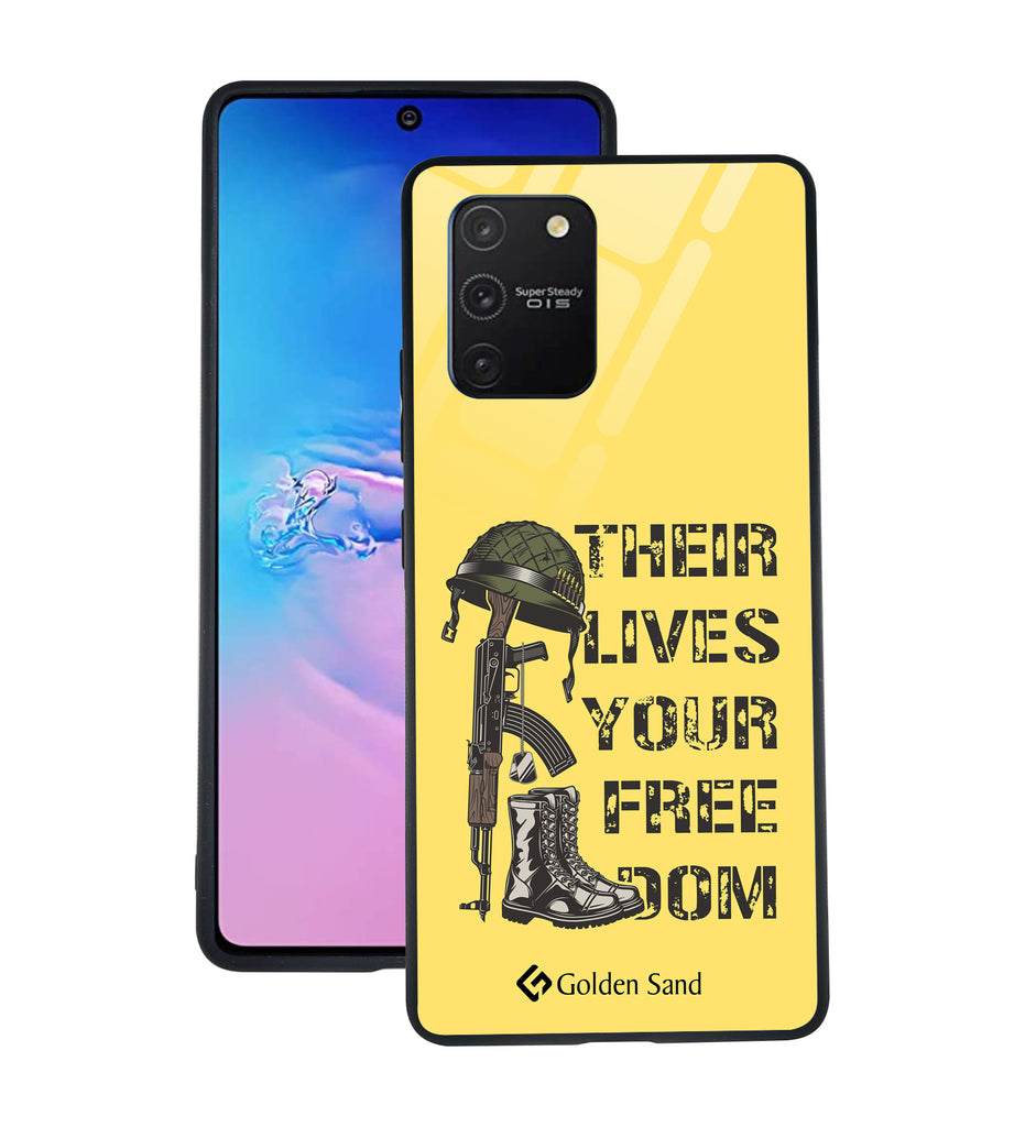 Samsung Galaxy S10 Lite Designer Case Tempered Glass Series