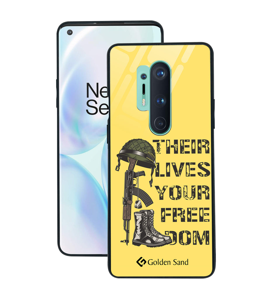 OnePlus 8 Pro Designer Case Tempered Glass Series