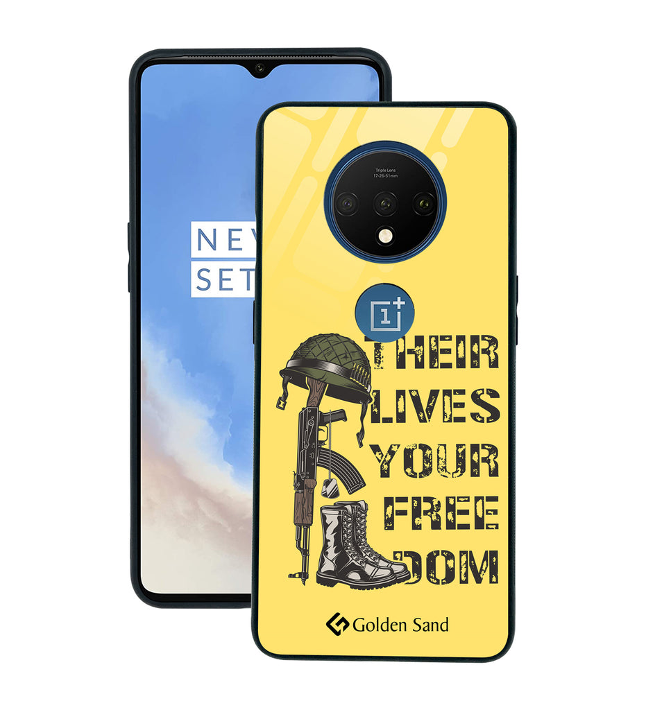 OnePlus 7T Designer Case Tempered Glass Series