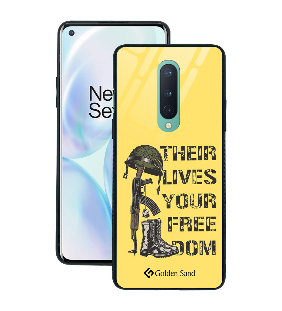 OnePlus 8 Designer Case Tempered Glass Series