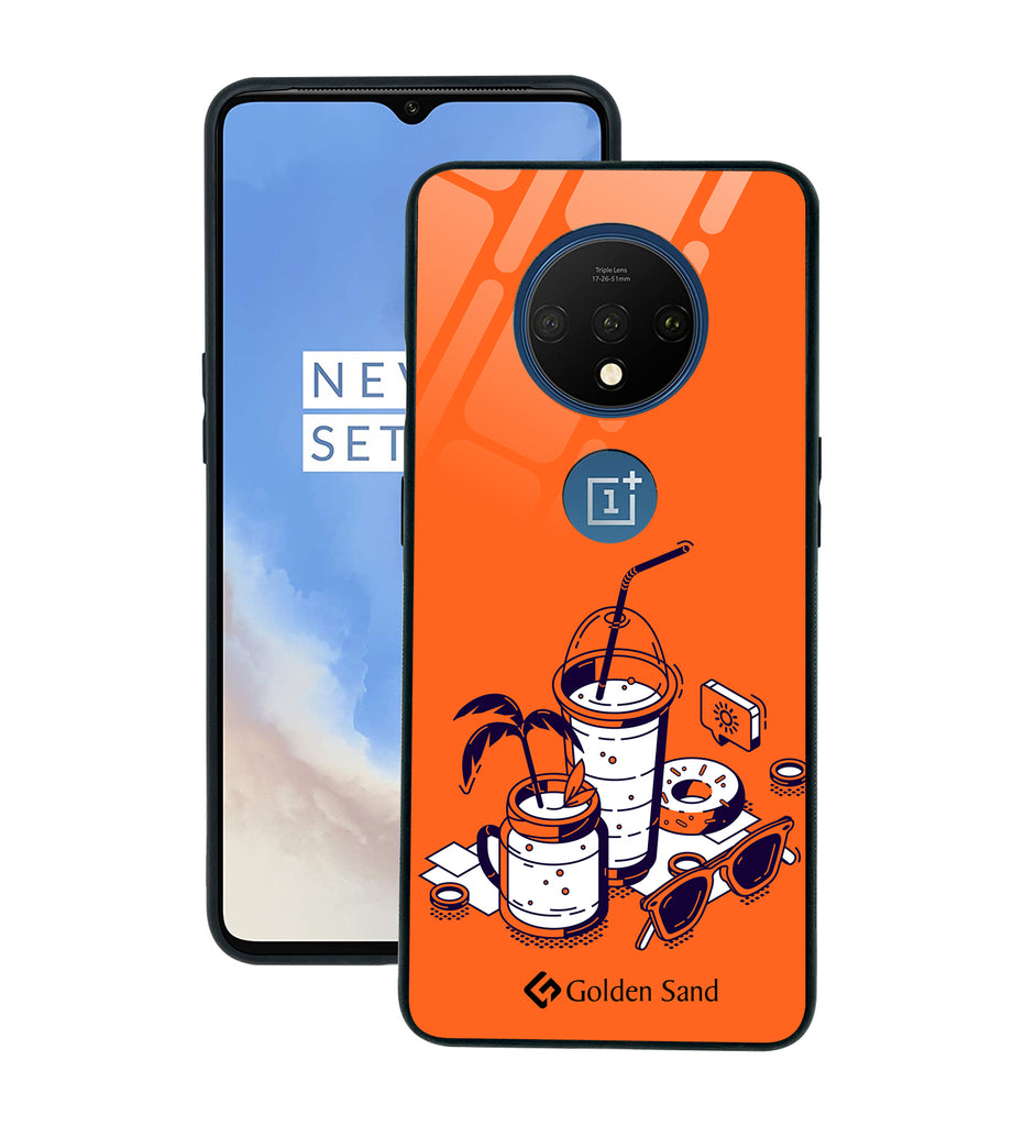 OnePlus 7T Designer Case Tempered Glass Series