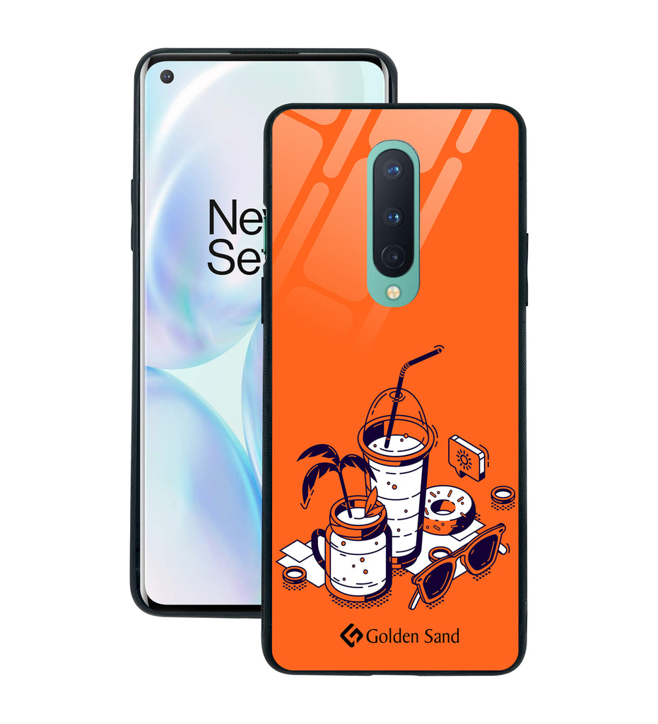 OnePlus 8 Designer Case Tempered Glass Series