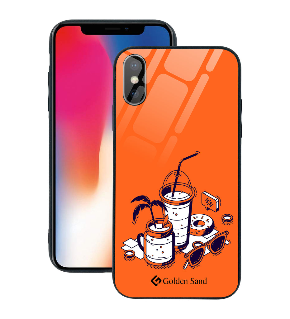 Apple iPhone X, XS Designer Case Tempered Glass Series