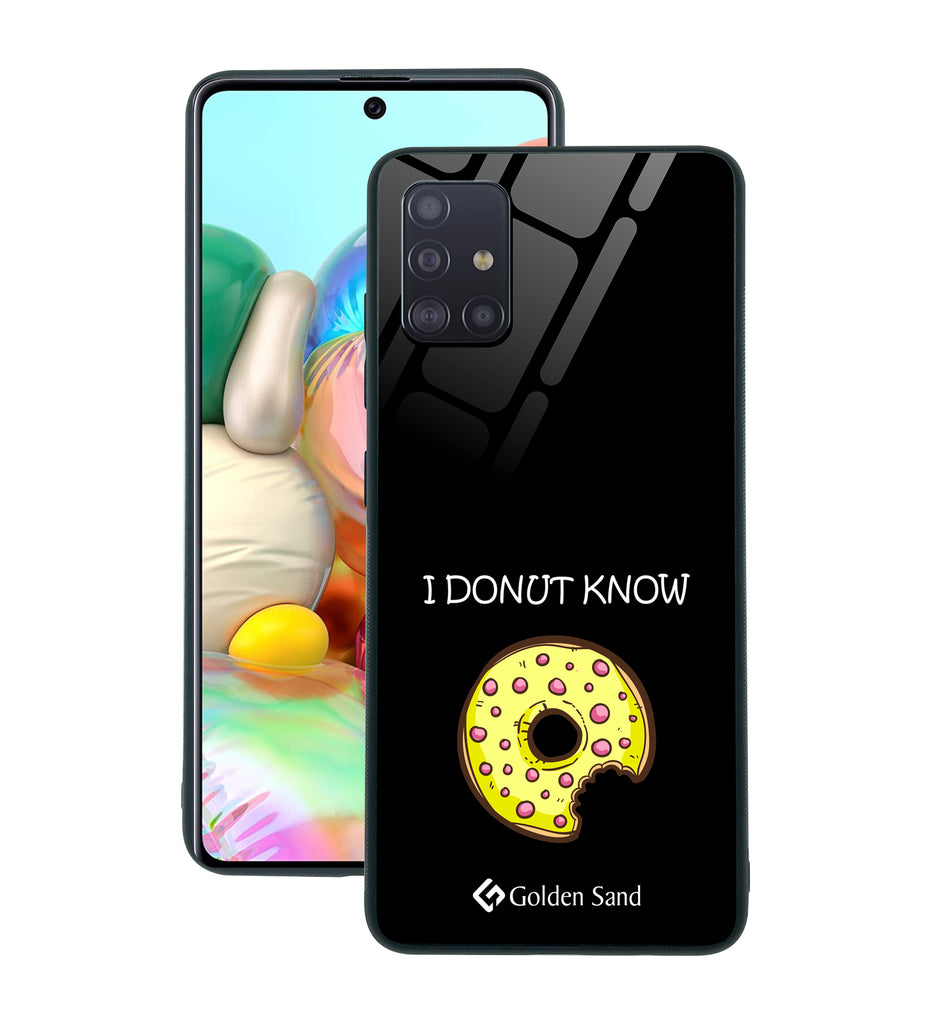 Samsung Galaxy A71 Designer Case Tempered Glass Series