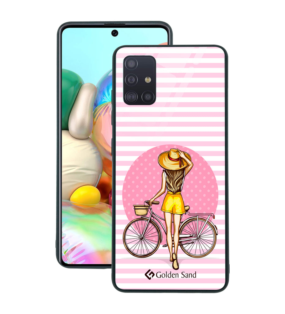 Samsung Galaxy A71 Designer Case Tempered Glass Series