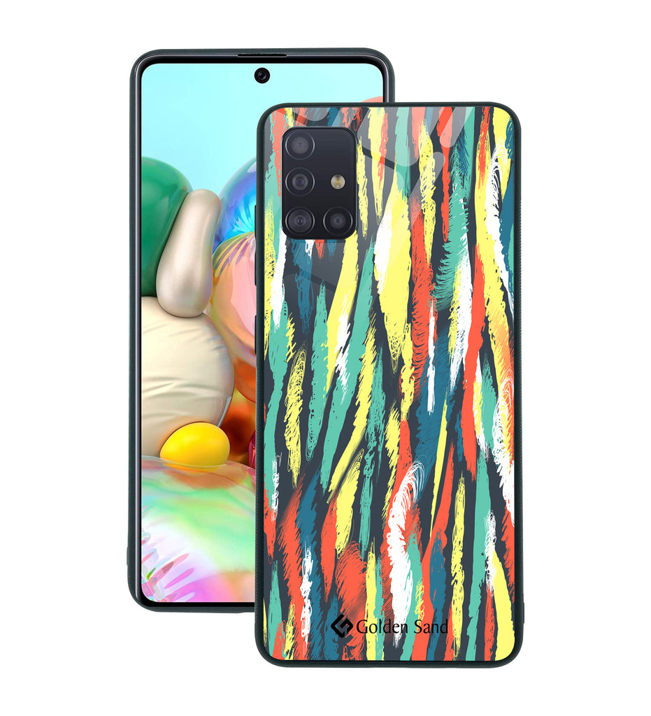 Samsung Galaxy A71 Designer Case Tempered Glass Series