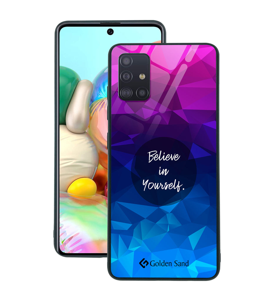 Samsung Galaxy A71 Designer Case Tempered Glass Series