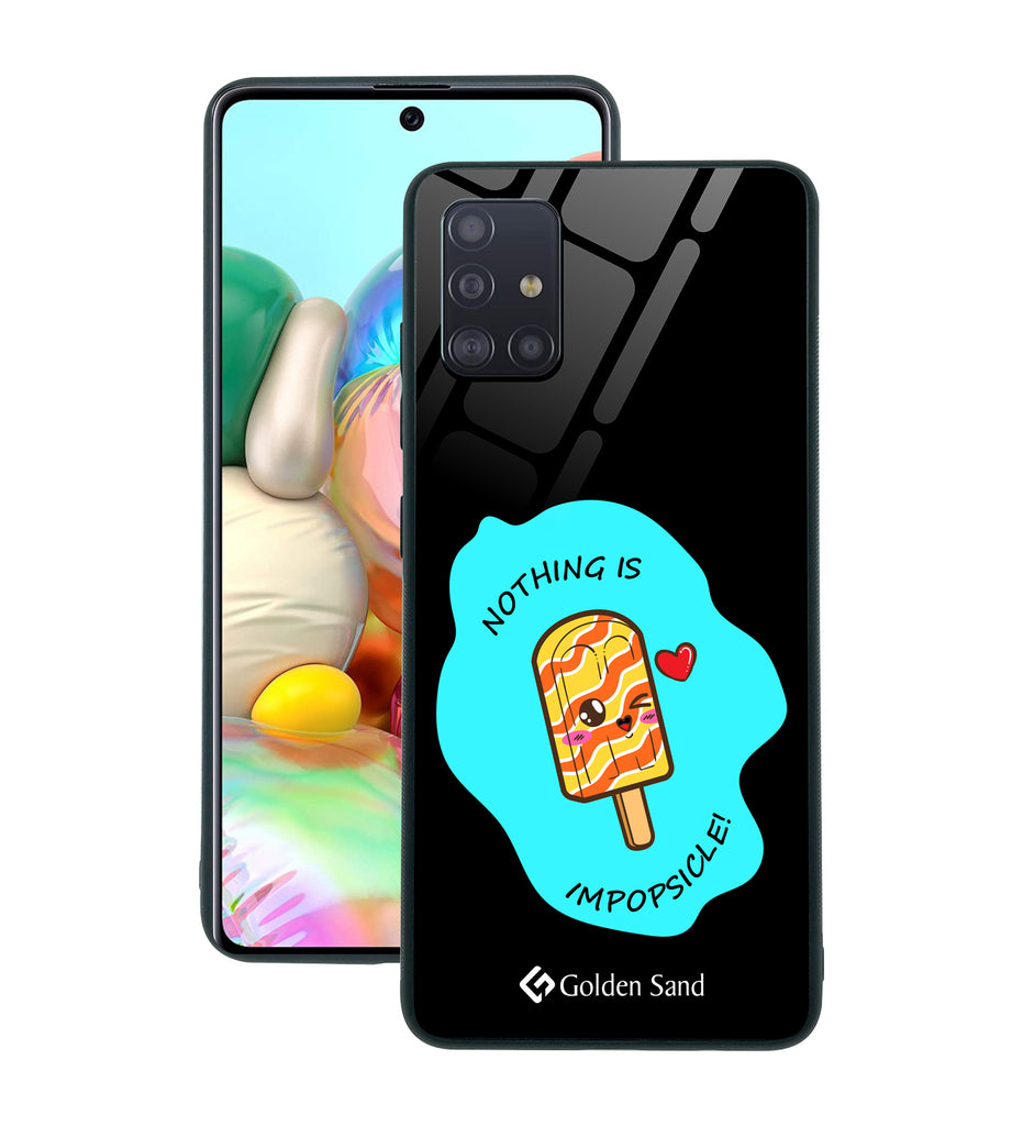 Samsung Galaxy A71 Designer Case Tempered Glass Series