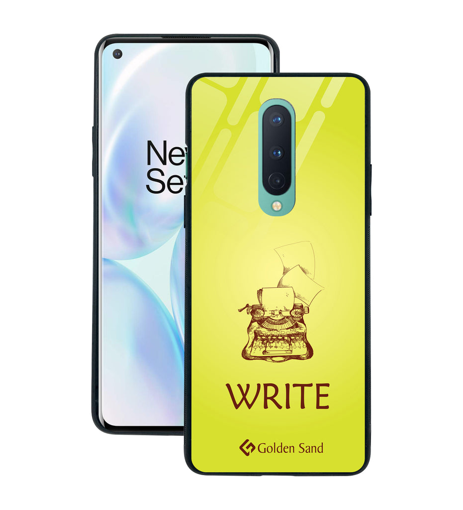 OnePlus 8 Designer Case Tempered Glass Series