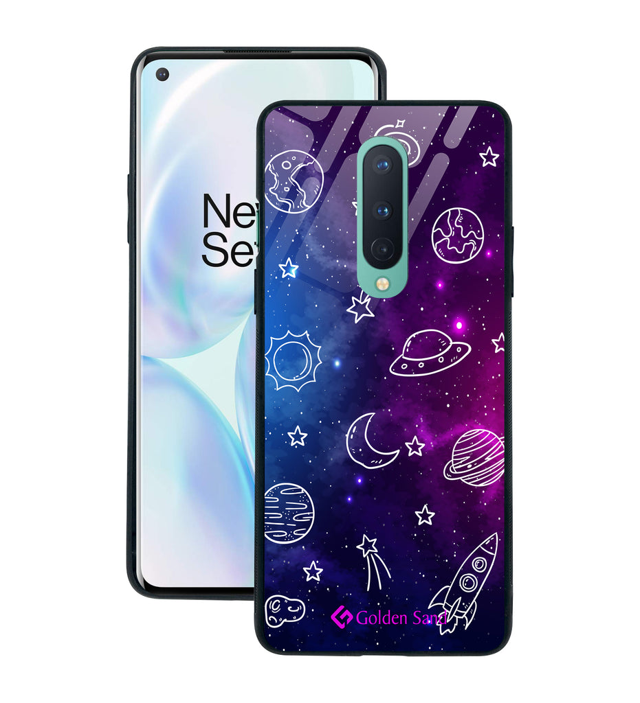 OnePlus 8 Designer Case Tempered Glass Series