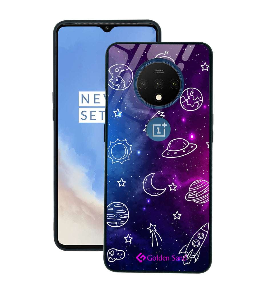 OnePlus 7T Designer Case Tempered Glass Series