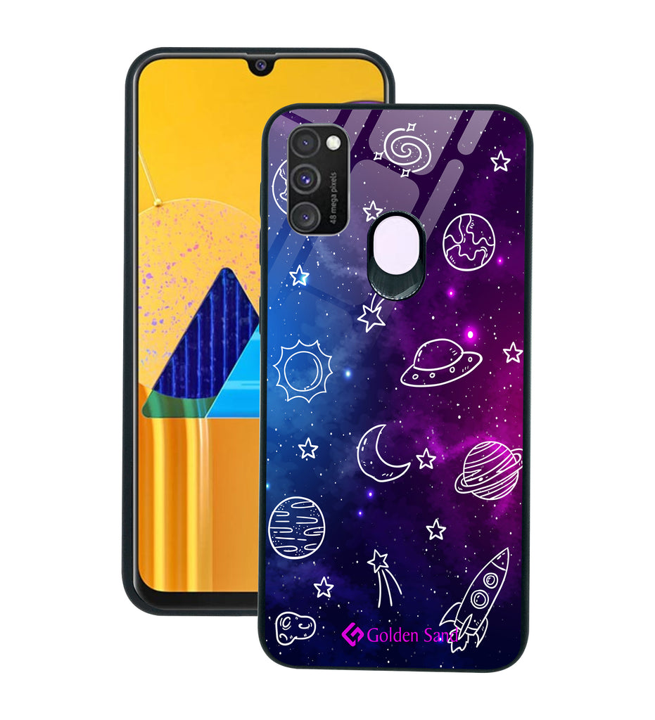 Samsung Galaxy M30s Designer Case Tempered Glass Series
