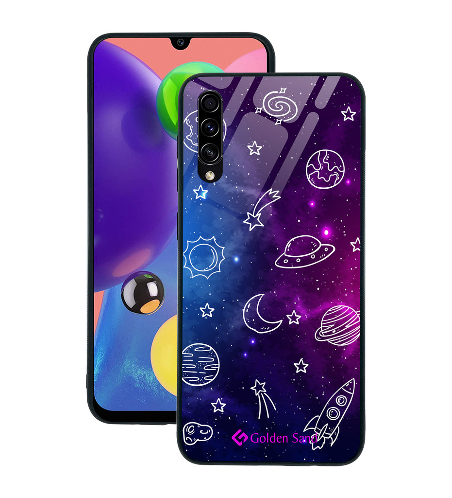 Samsung Galaxy A70s Designer Case Tempered Glass Series