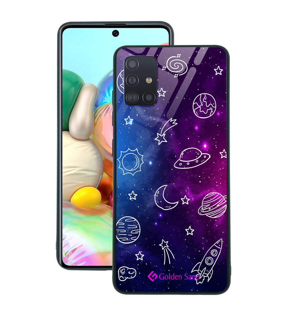 Samsung Galaxy A71 Designer Case Tempered Glass Series
