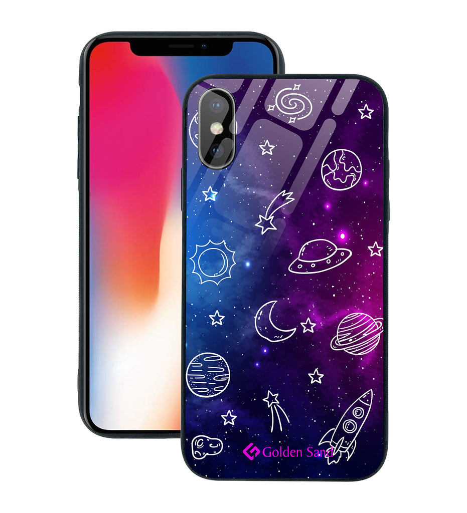 Apple iPhone X, XS Designer Case Tempered Glass Series