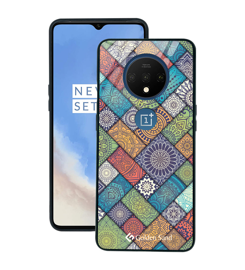 OnePlus 7T Designer Case Tempered Glass Series