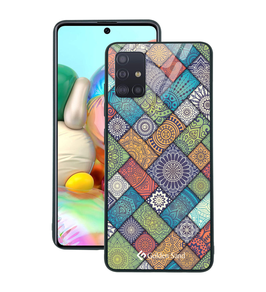 Samsung Galaxy A71 Designer Case Tempered Glass Series
