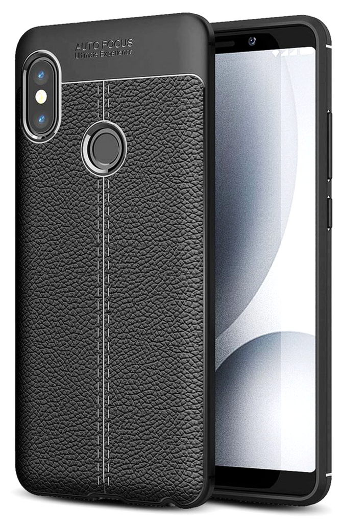 Xiaomi Redmi Note 5 Pro (6 inch) Back Cover | Vegan Leather Series, Black