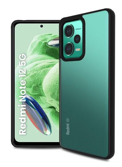 POCO X5 5G (6.67 inch) Back Cover | Rugged Frosted Series, Black