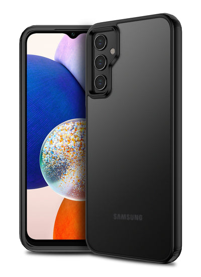 Samsung Galaxy A14 4G, Samsung Galaxy A14 5G (6.6 inch) Back Cover | Rugged Frosted Series, Black
