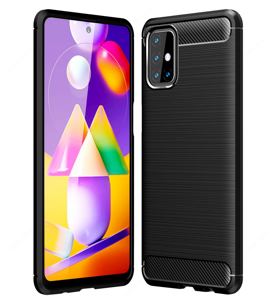 Samsung Galaxy M31s Carbon Fibre Back Cover