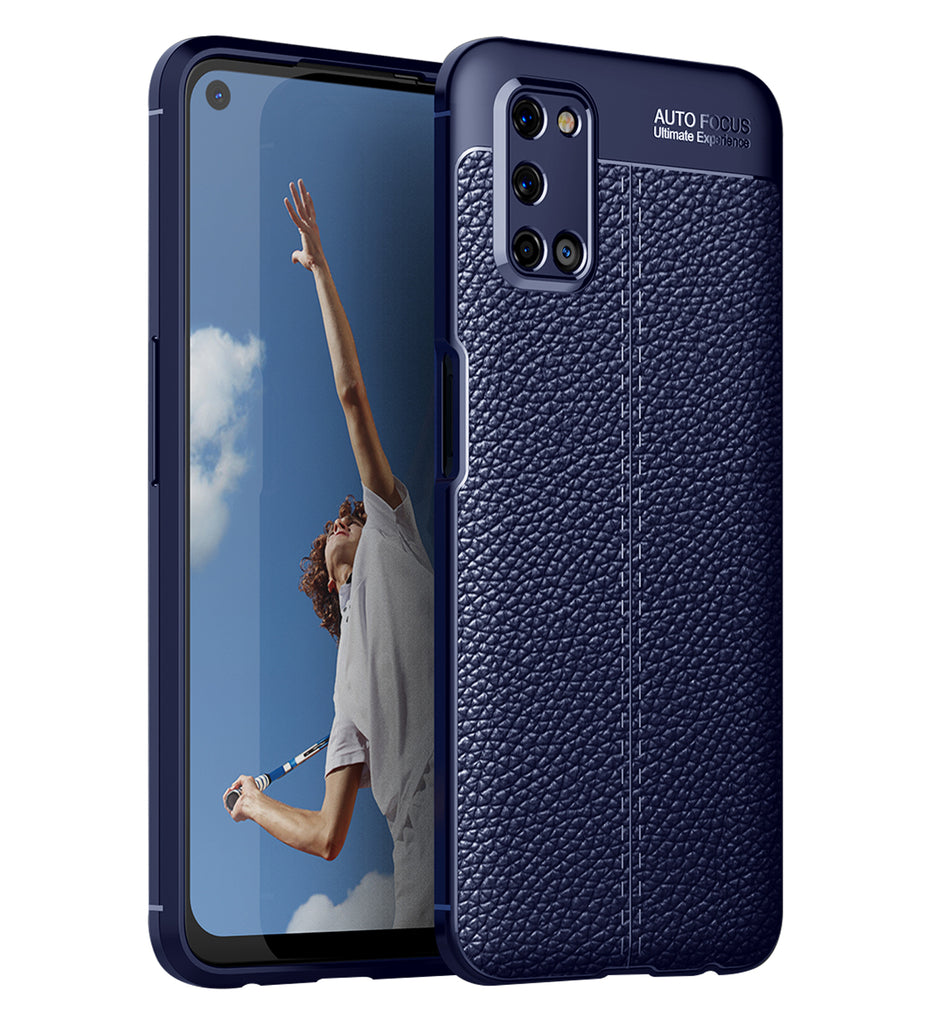 Oppo A52 Leather Texture Back Cover