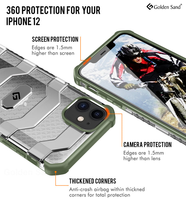 Apple iPhone 12  Back Cover | Explorer Series, Olive Green