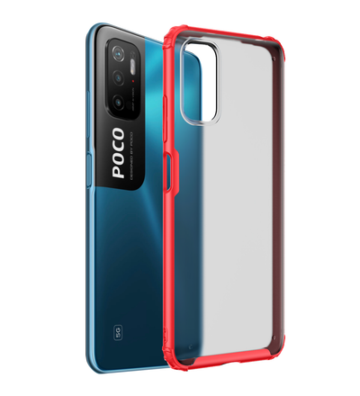 Xiaomi Redmi Note 10T 5G, Poco M3 Pro 5G (6.5 inch) Back Cover | Rugged Frosted Series, Red