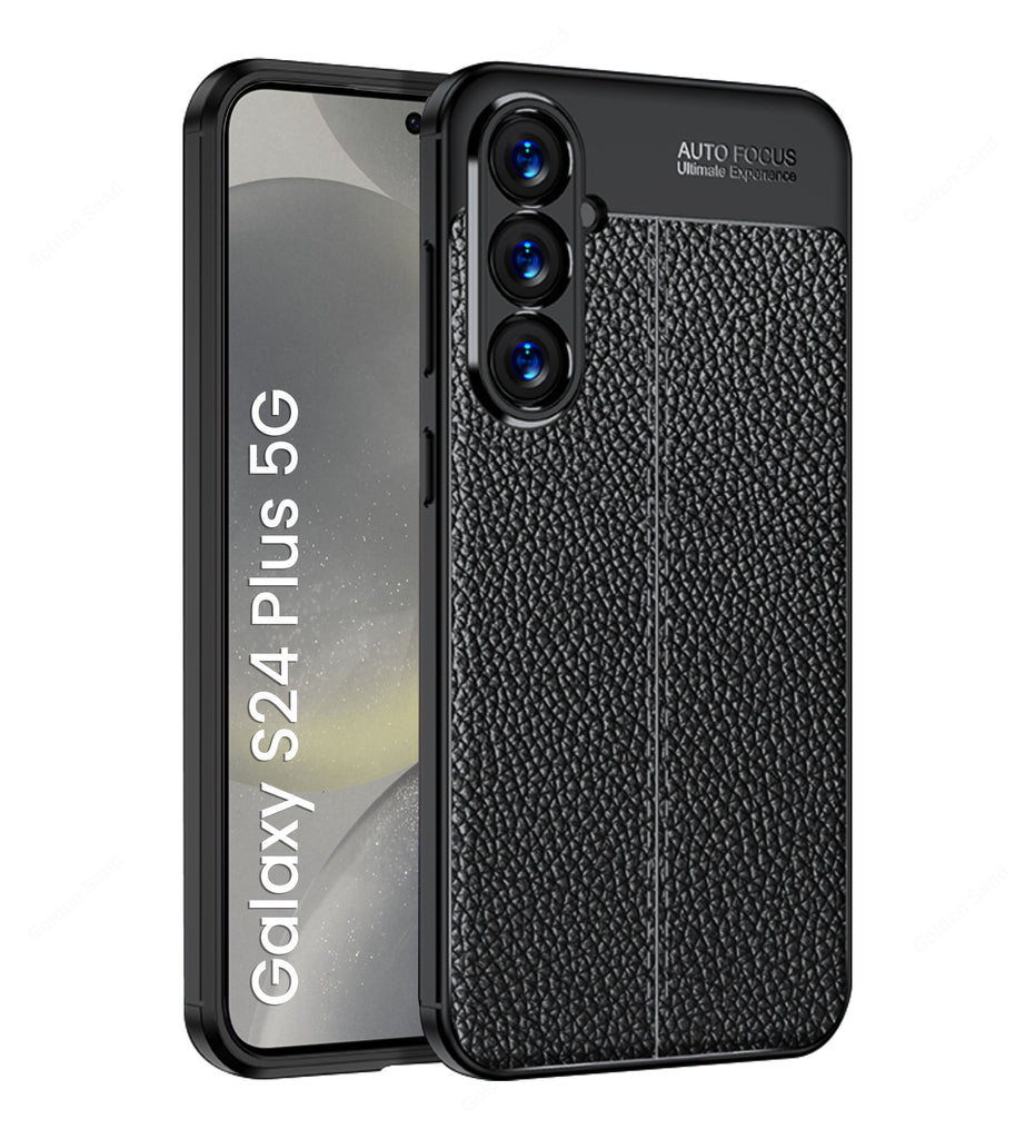 Samsung Galaxy S24 Plus 5G, 6.7 inch Leather Texture Back Cover