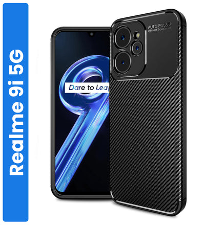 Realme 9i 5G (6.6 inch) Back Cover | Aramid Fiber Series, Black
