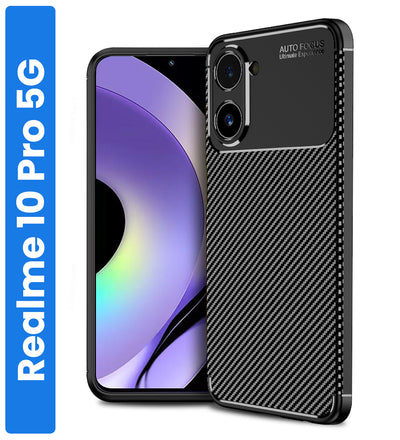 realme 10 Pro 5G (6.72 inch) Back Cover | Aramid Fiber Series, Black