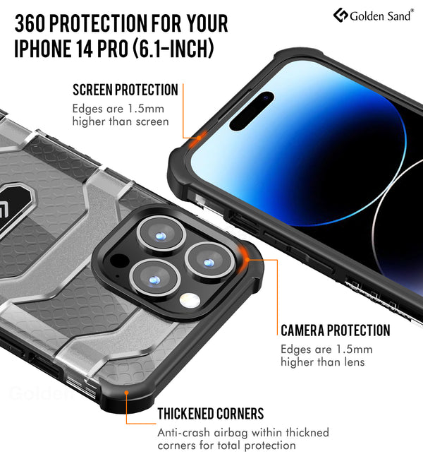 Apple iPhone 14 Pro (6.1 inch) Back Cover | Explorer Series, Space Black