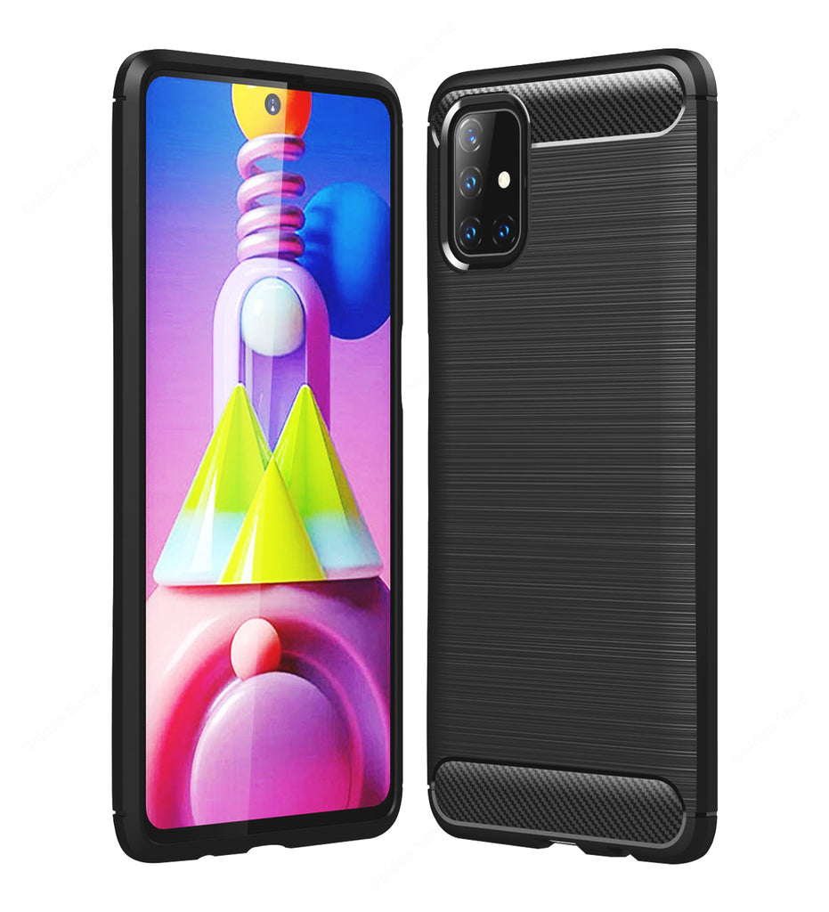 Samsung Galaxy M51 Carbon Fibre Back Cover