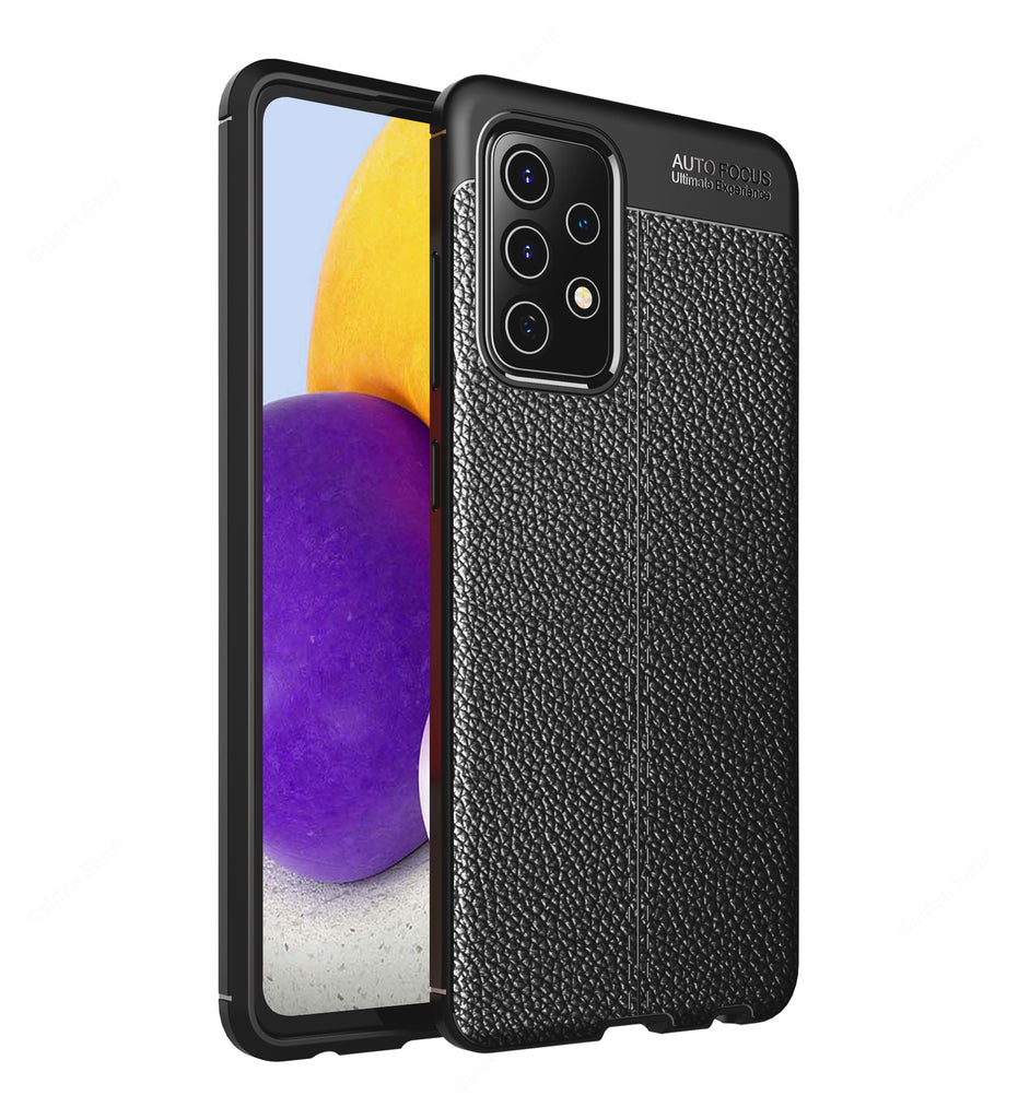 Samsung Galaxy A72, 6.7 inch Leather Texture Back Cover