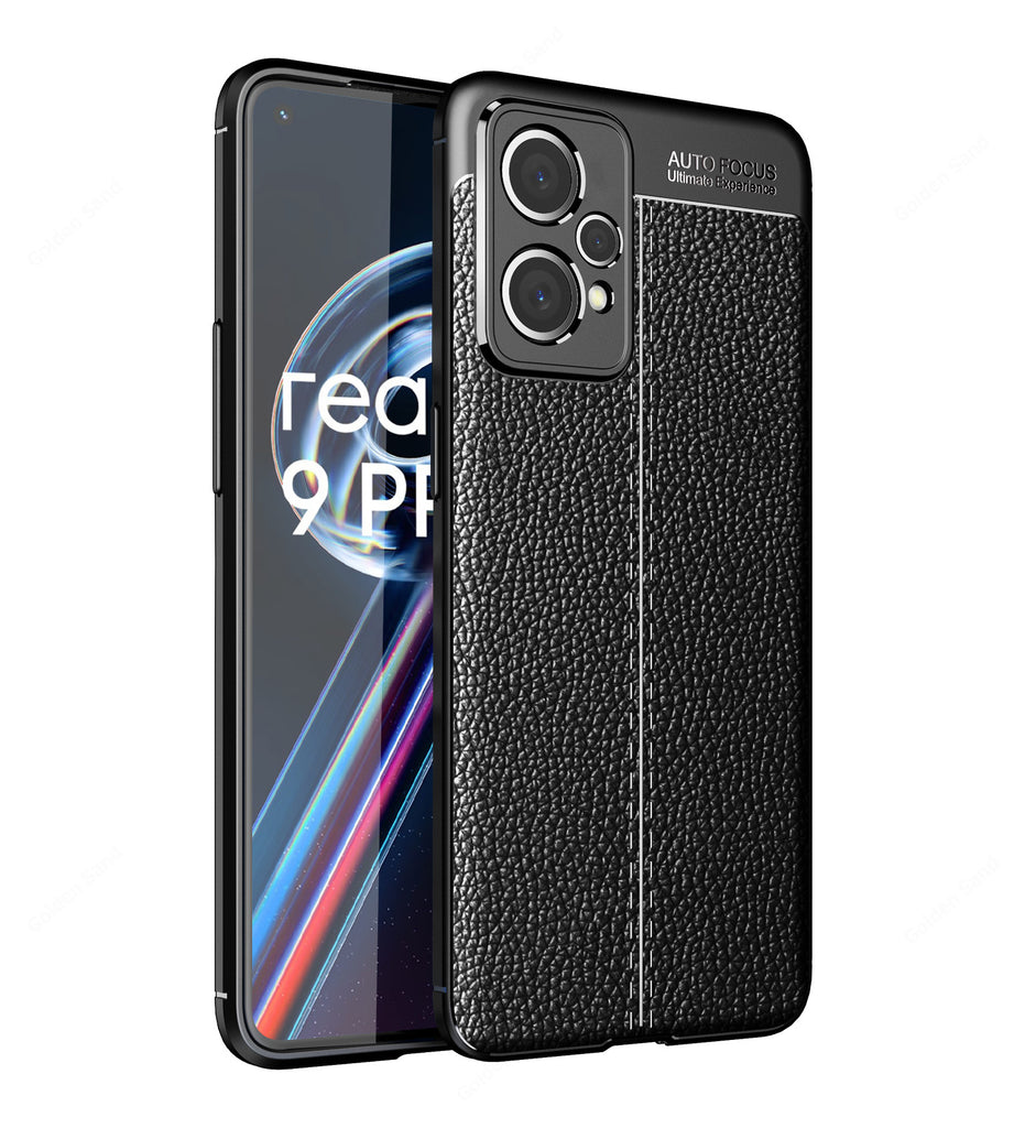 Realme 9 Pro+ Plus 5G, 6.4 inch Leather Texture Back Cover