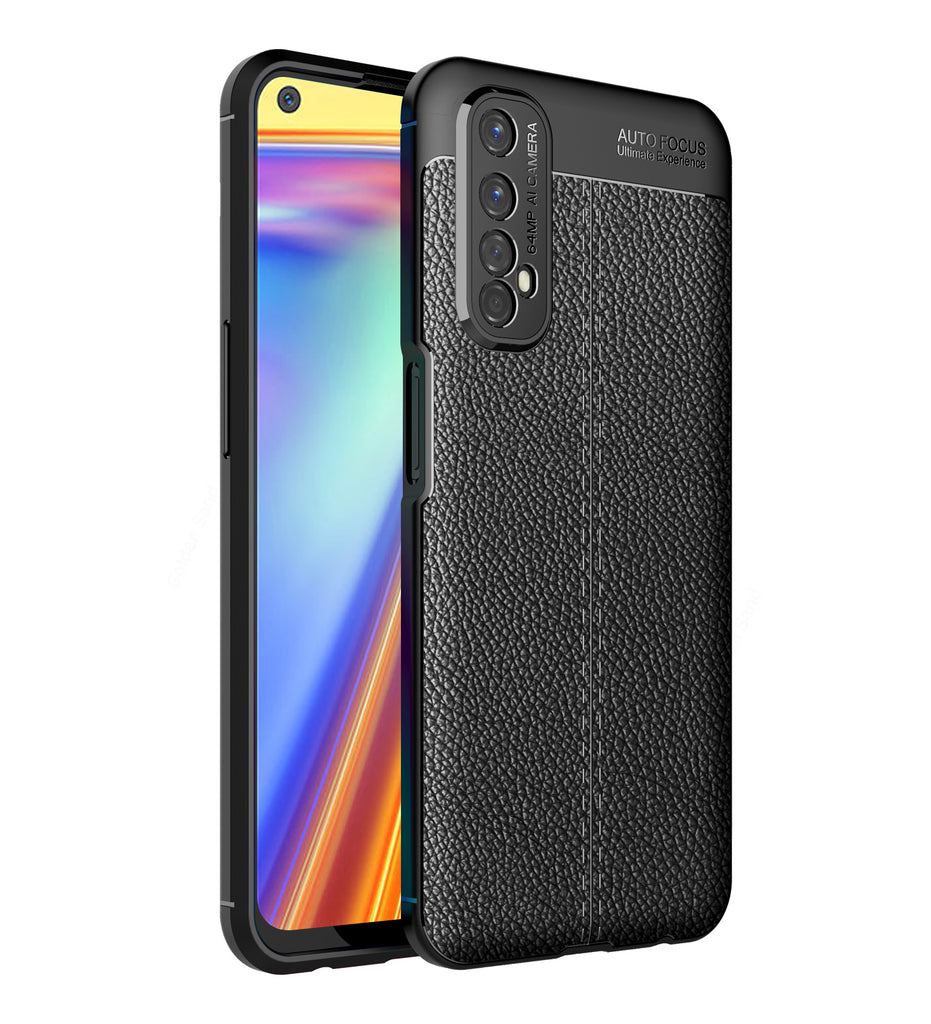 Realme 7, Realme Narzo 20 Pro Leather Texture Back Cover