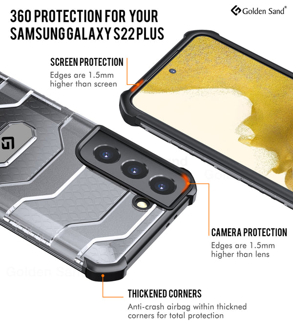 Samsung Galaxy S22+ Plus 5G (6.6 inch) Back Cover | Explorer Series, Space Black