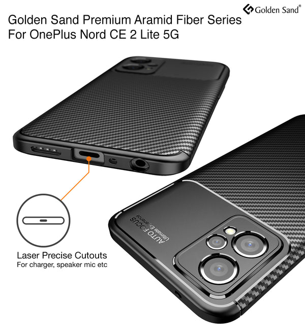 OnePlus Nord CE 2 Lite 5G (6.59 inch) Back Cover | Aramid Fiber Series, Black