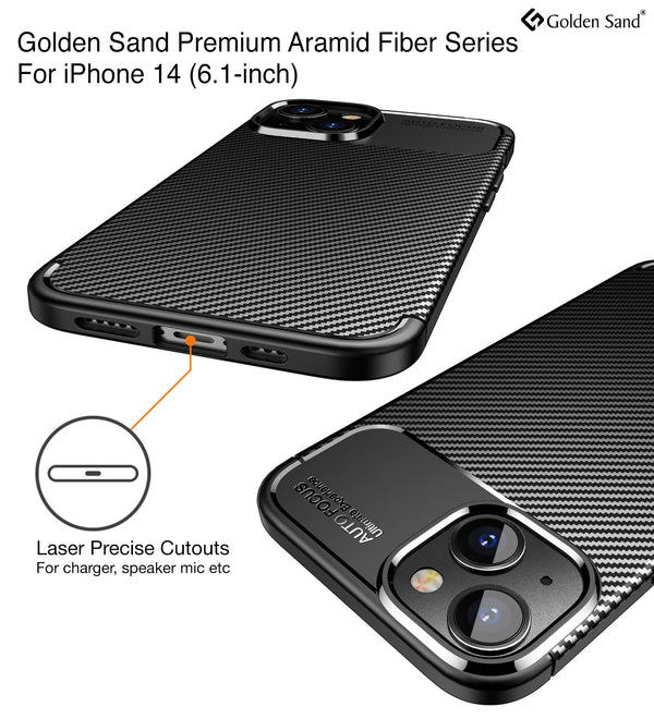 Apple iPhone 14 (6.1 inch) Back Cover | Aramid Fiber Series, Black
